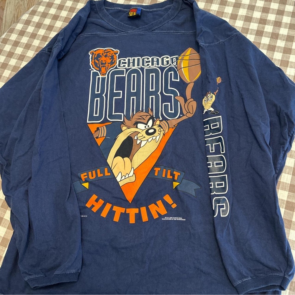 Chicago Bears Vintage Taz Long Sleeve Shirt